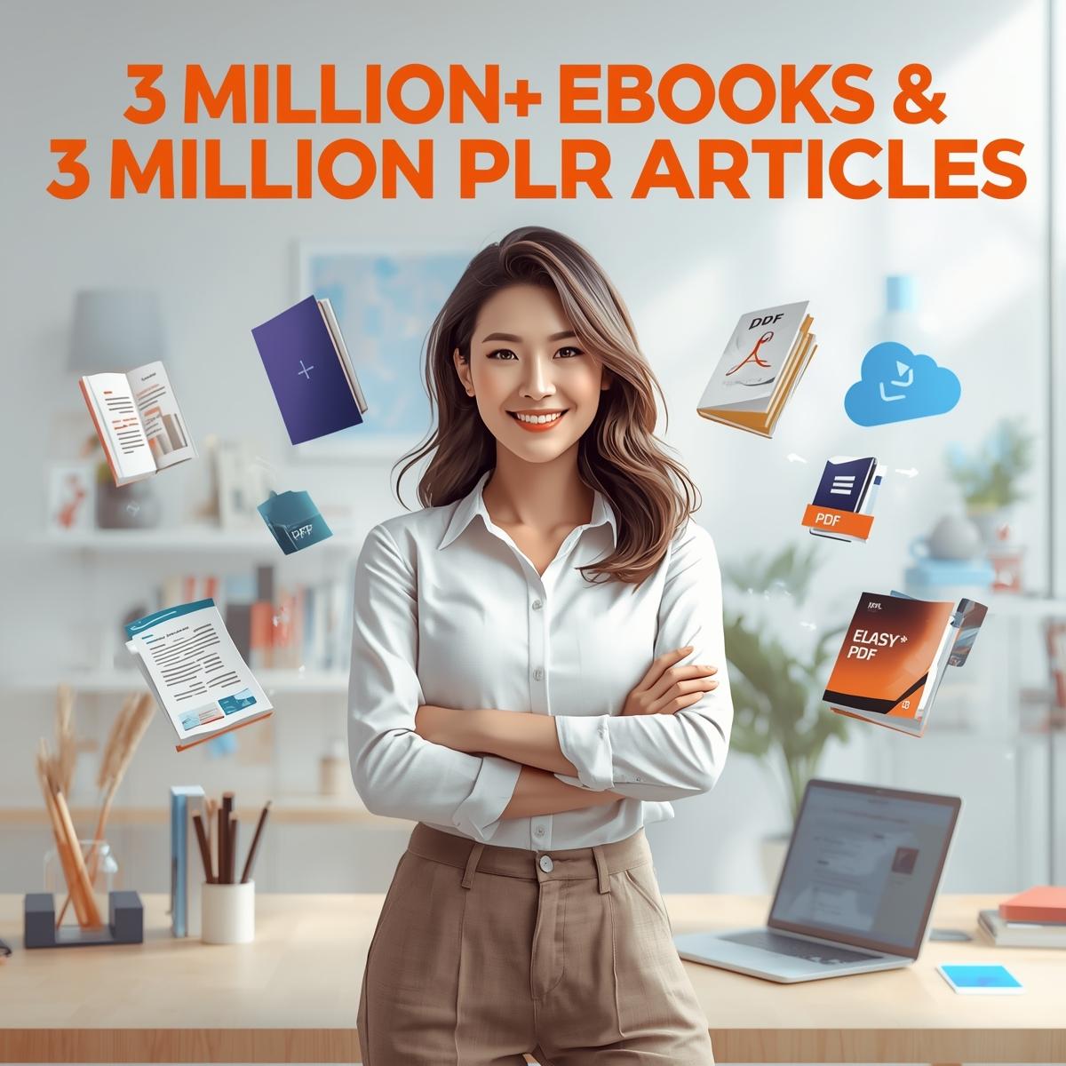 Ultimate 3Million Ebooks + PLR Articles Collection Sell & Keep 100% Profit
