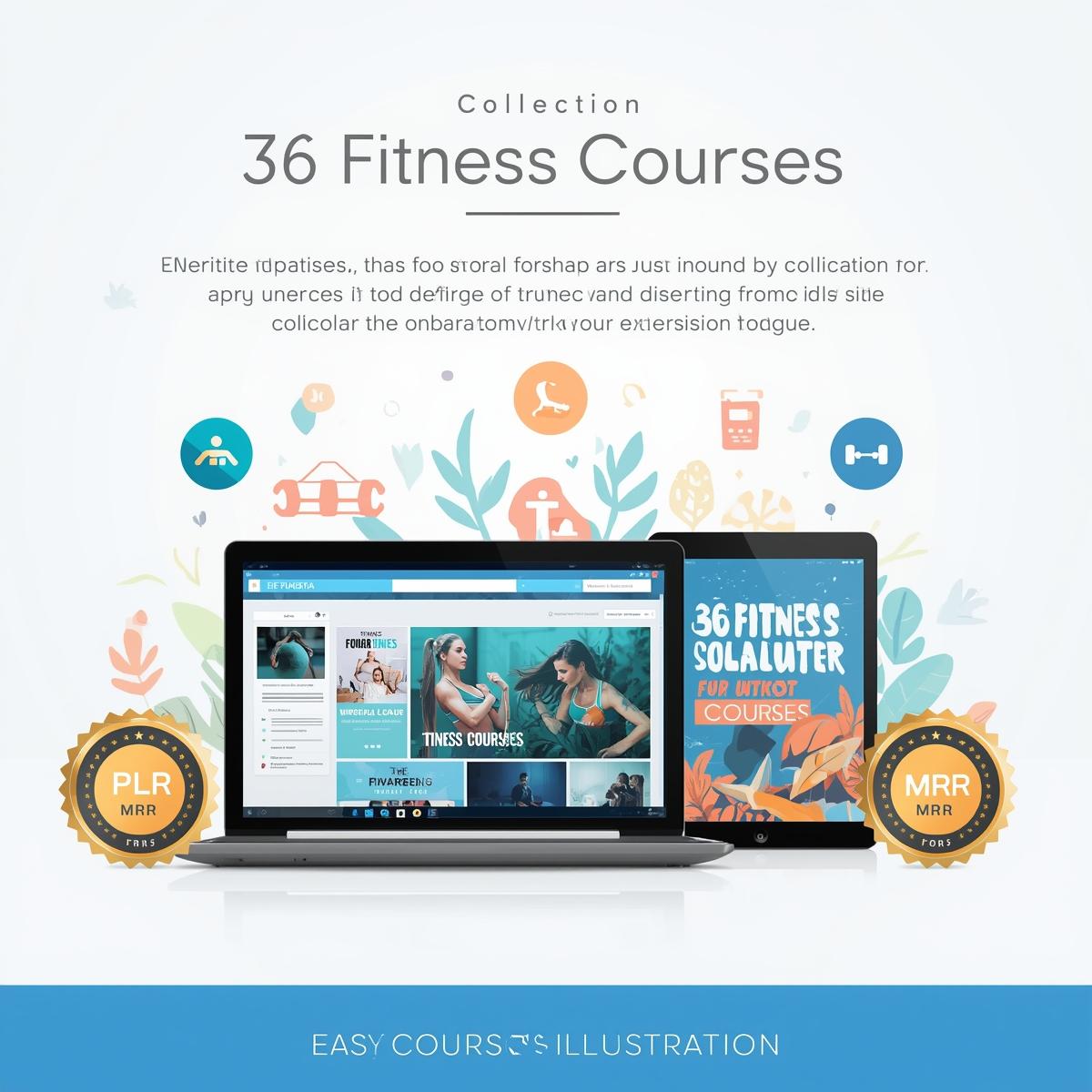 36 Fitness Courses Collection with PLR & MRR Rights - Image 2