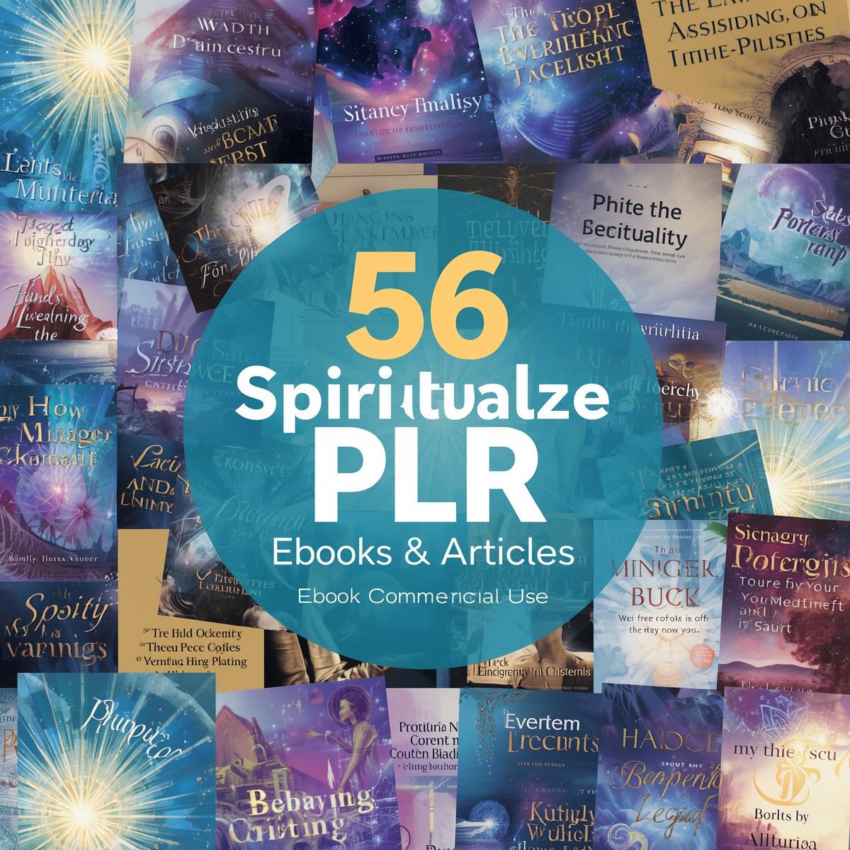 56 Spirituality PLR eBooks and articles | plr bundle resell rights | e book commercial use