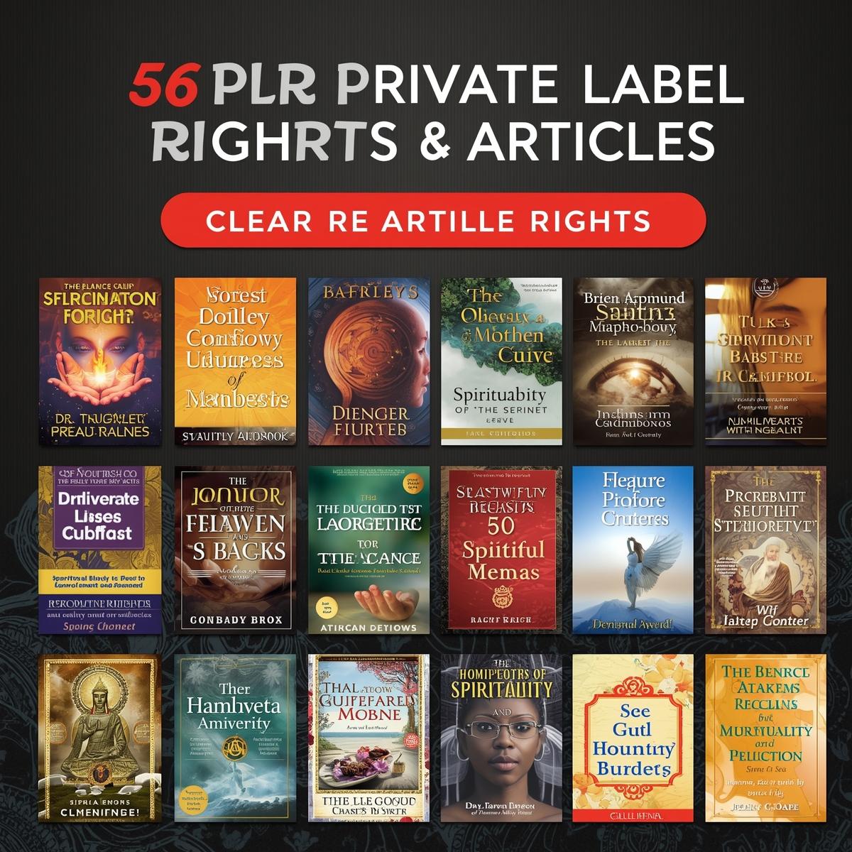 56 Spirituality PLR eBooks and articles | plr bundle resell rights | e book commercial use - Image 7
