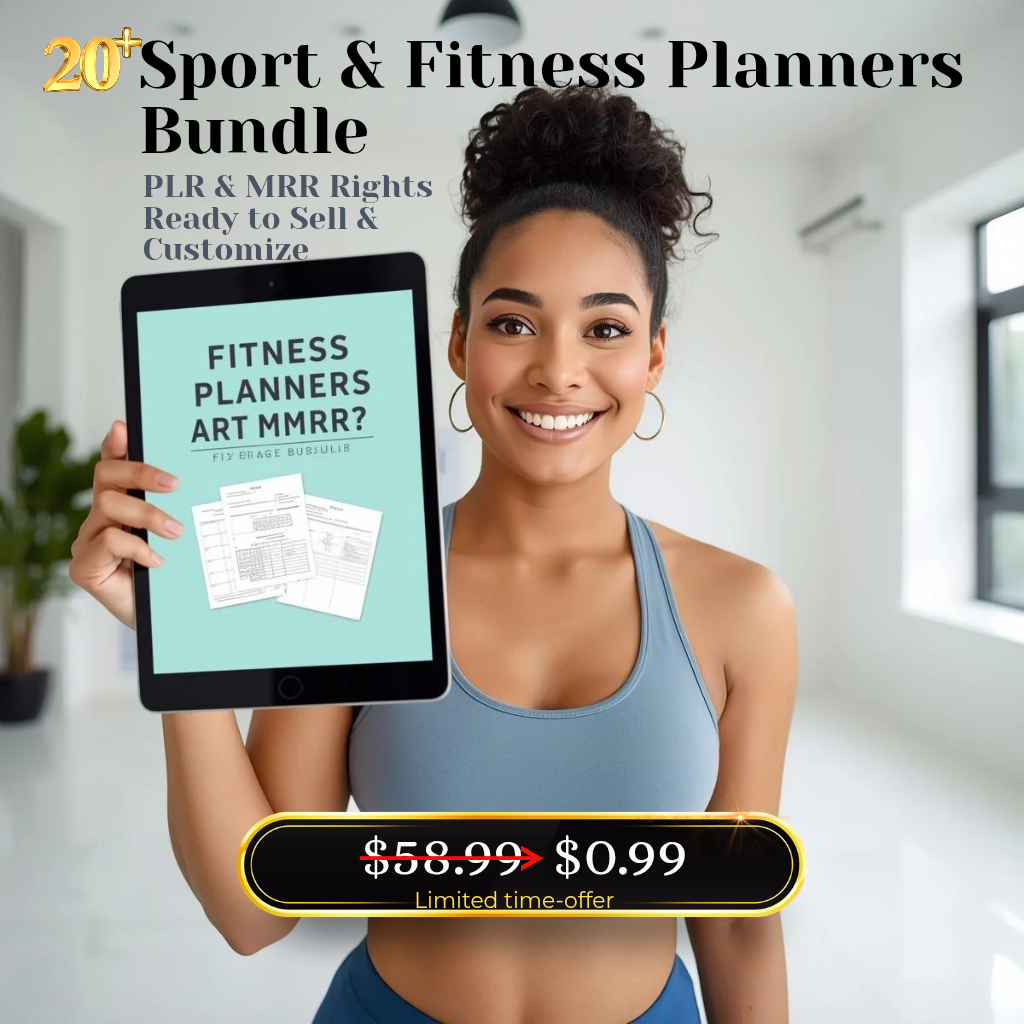 Fitness Planners PLR MRR Bundle Resell Rights