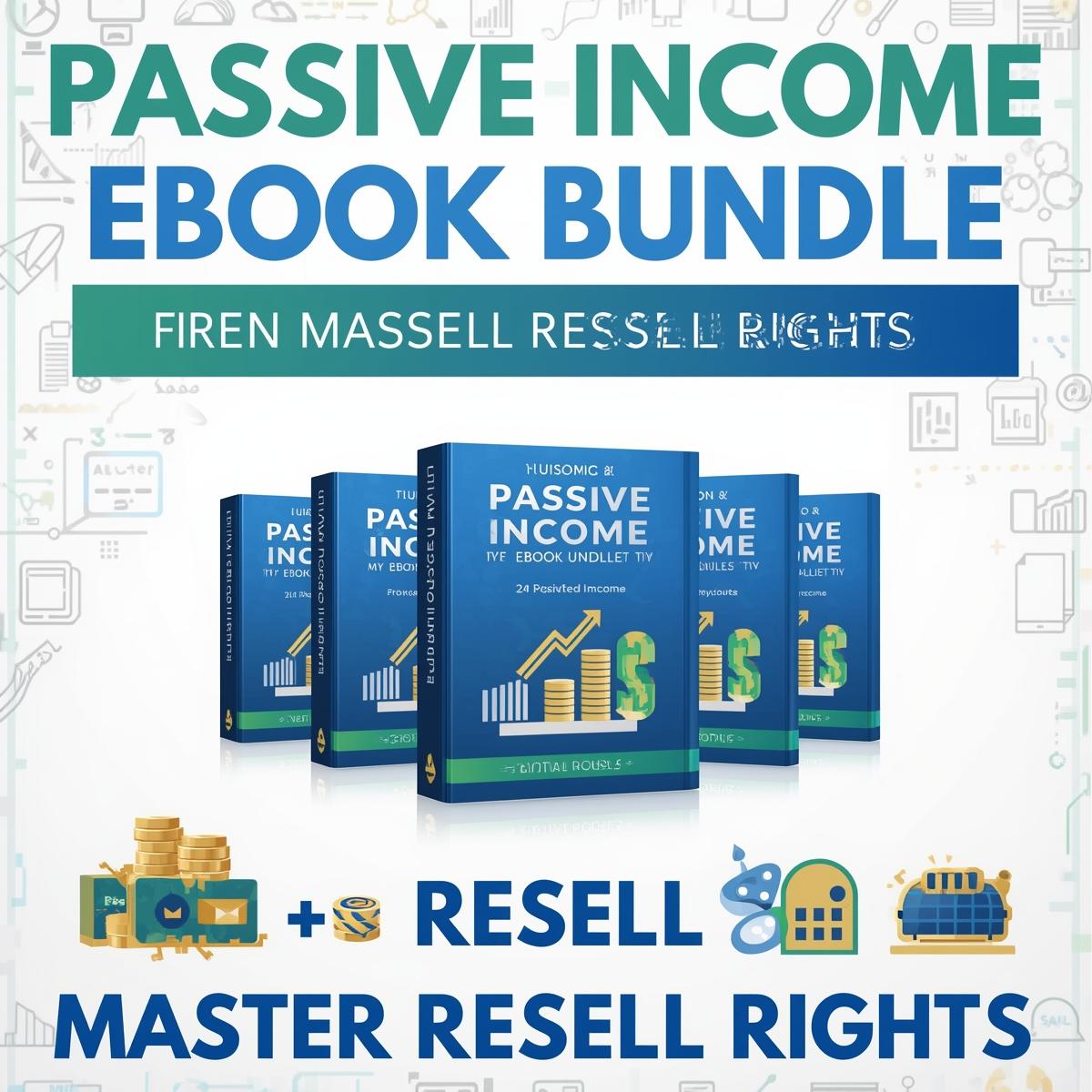 Passive Income eBook Bundle MRR master resell rights, resell digital product - Image 4