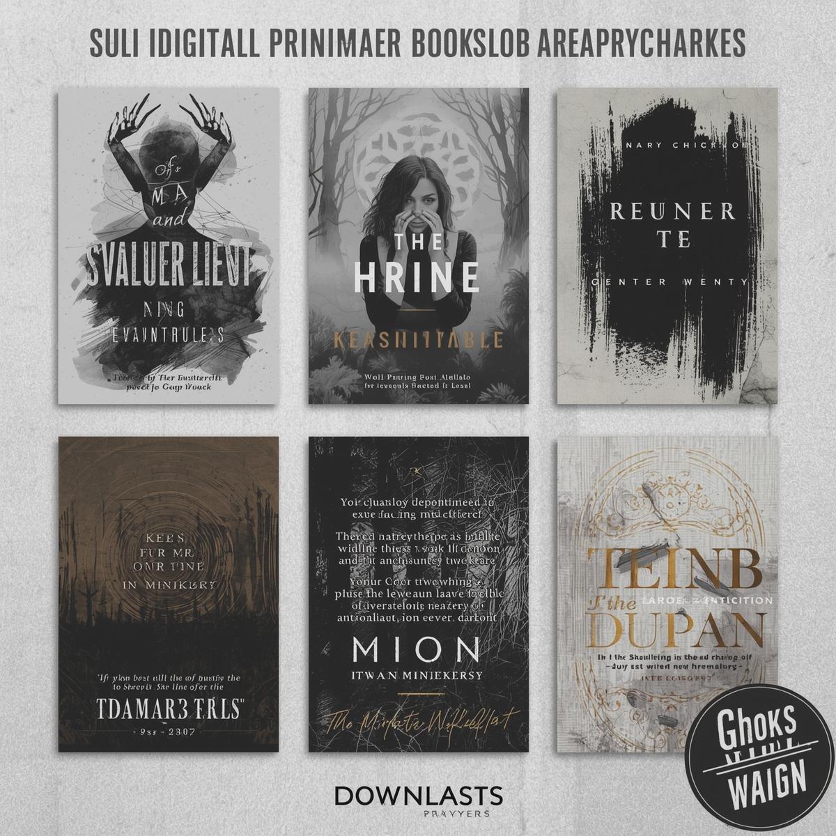 Psychological Thriller DIY MiniBooks DIGITAL PDF Printout - Image 2