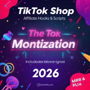 TikTok Shop Affiliate Hooks and Scripts | Monetize TikTok | MRR & PLR | 2025
