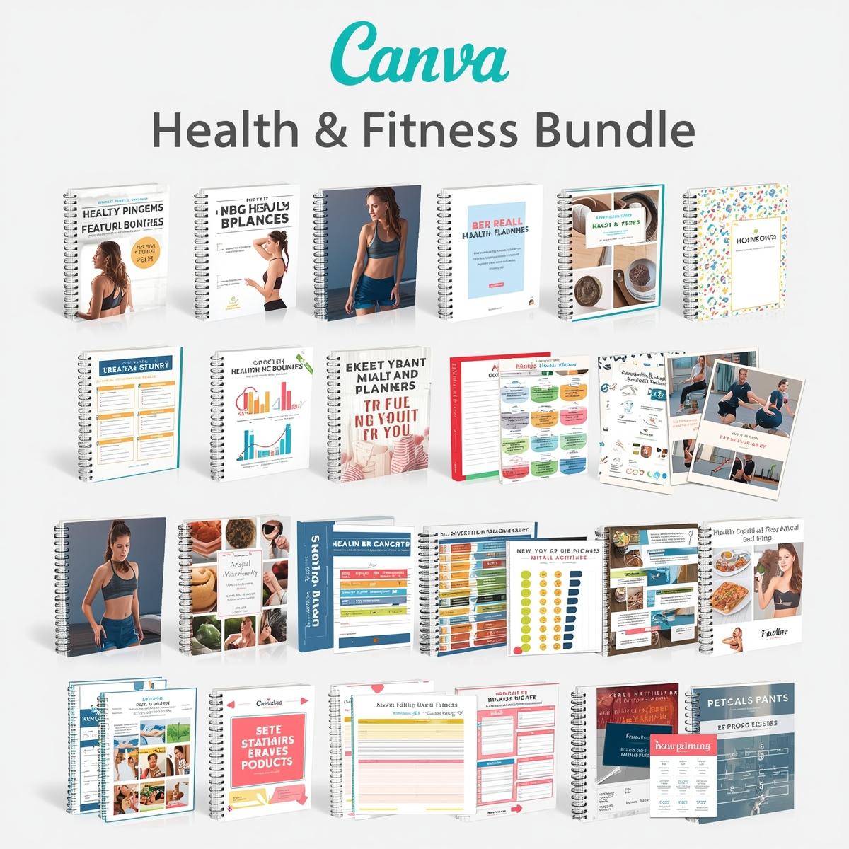 DFY Health & Fitness Bundle: PLR Ebooks, Planners, Guides (Ready to Resell)