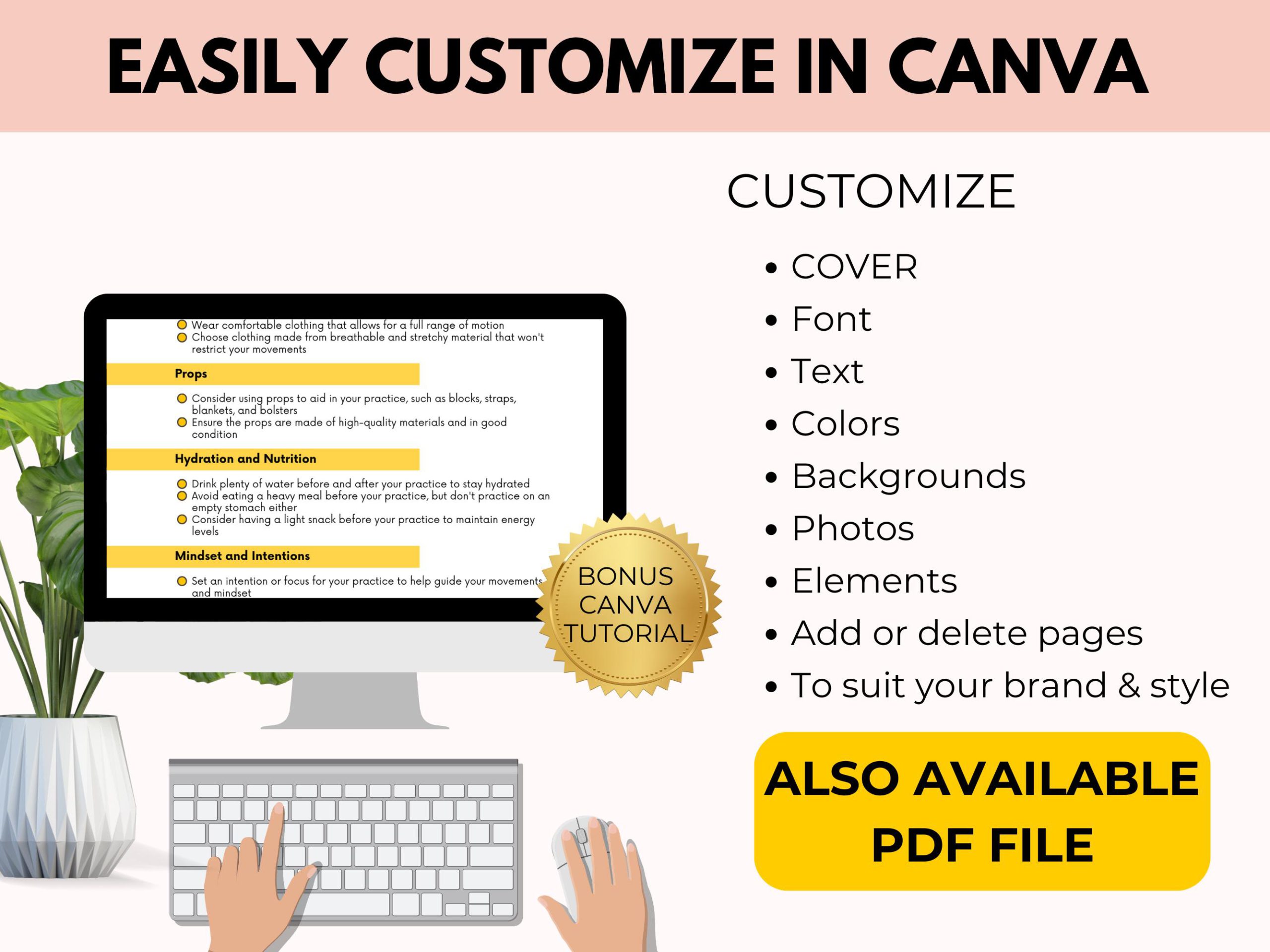 Fitness Checklist Printable with PLR Resell Rights. - Image 3