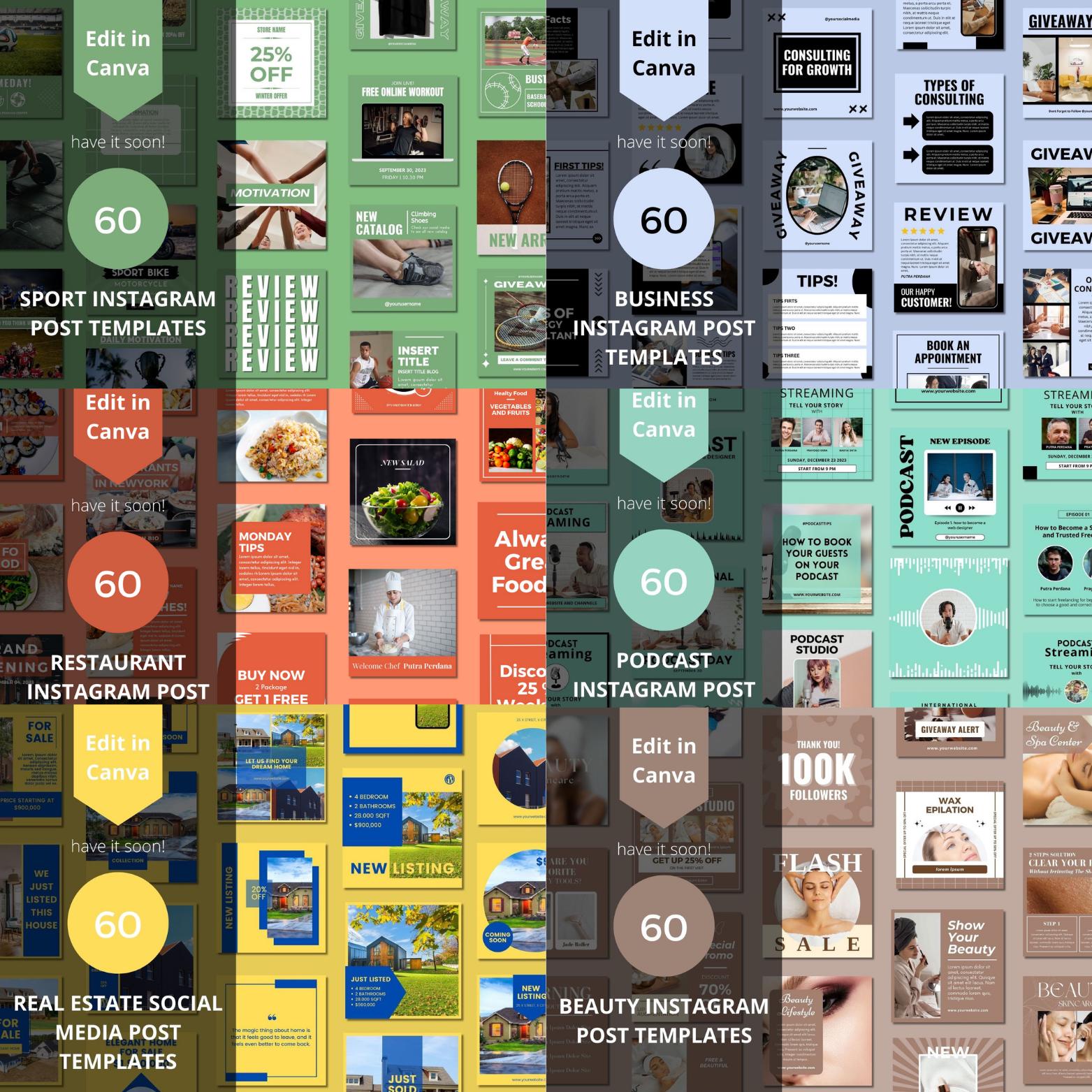 3500+ Canva Editable Social Media Templates Mega Bundle for - Image 3