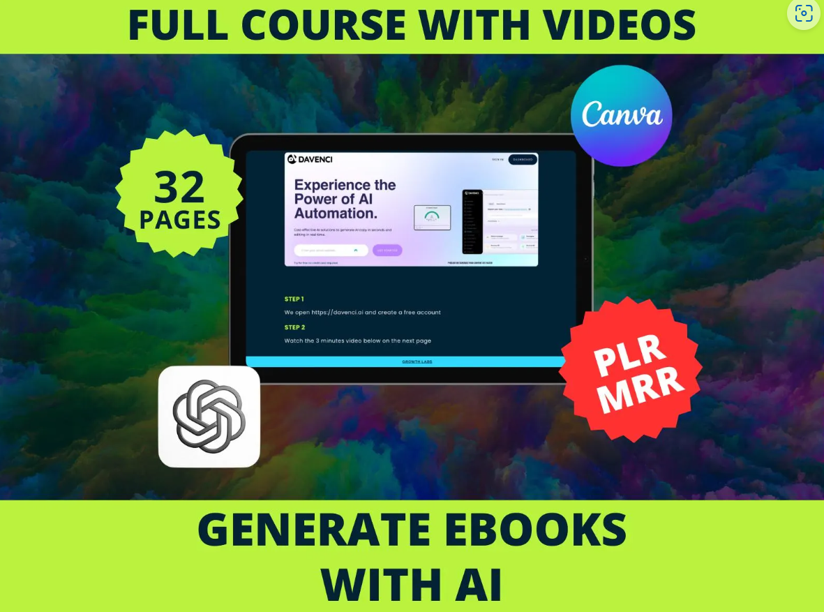 New Generate a complete eBook with AI, step-by-step Masterclass with videos - Image 2