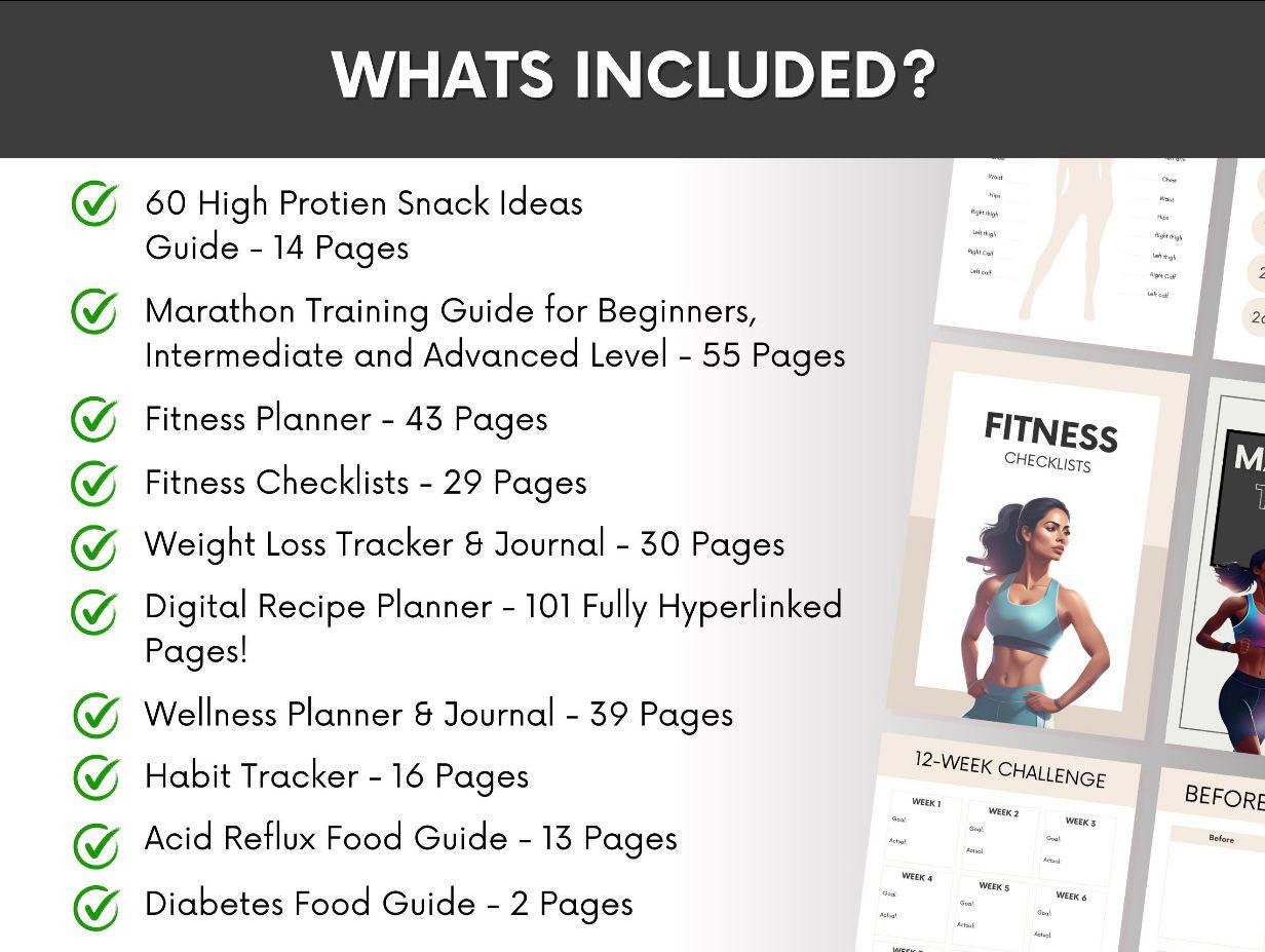 DFY Health & Fitness Bundle: PLR Ebooks, Planners, Guides (Ready to Resell) - Image 3