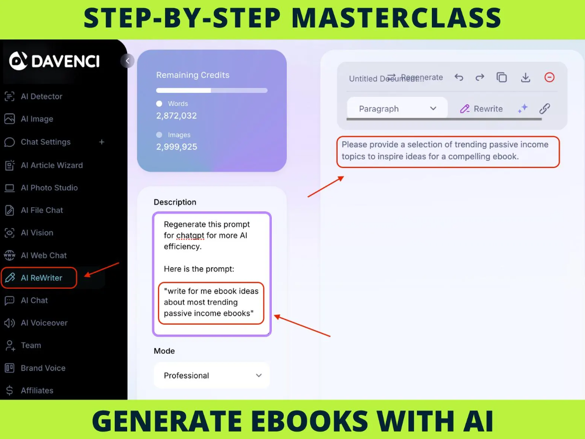 New Generate a complete eBook with AI, step-by-step Masterclass with videos - Image 3