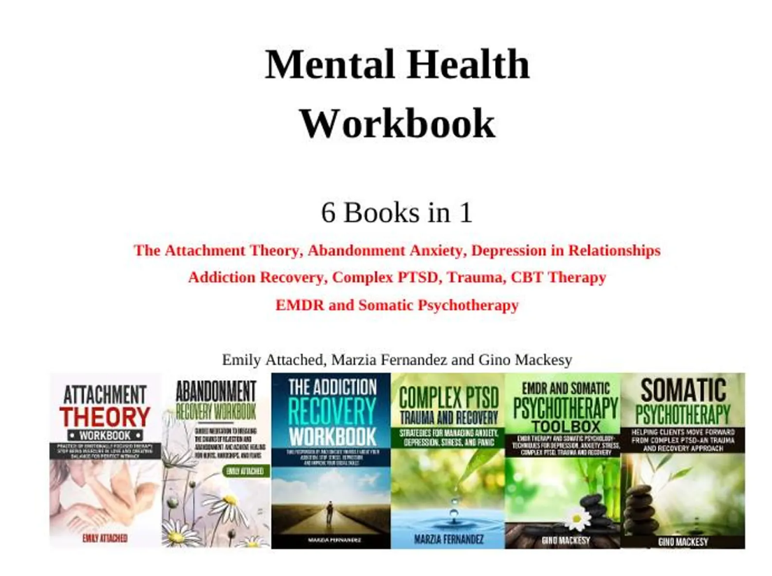 Mental Health Workbook 6 Books in 1 The Attachment Theory, Abandonment Anxiety. - Image 3