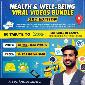 MRR Health and Well-being Videos Bundle, Faceless Marketing Instagram Reels PLR Video